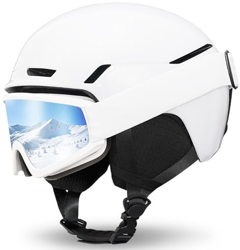 VCOROS Skihelm mit Skibrille DXH816 Skihelme für Erwachsener Damen Herren