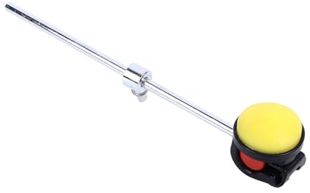 Drum Beater Pedal Mallet, Silicone Head Replacement for Drum Kit, Round Beater with Full Bounding and Smart Design, Durable Metal and Silicone Material for Powerful Drumbeats