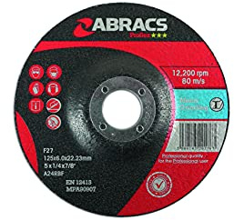 Connect 32053 Abracs Metal Grinding Discs 125mm x 6.0mm 10pc