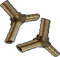 AERZETIX: 2x Conexiones conector triple en Y de aire comprimido compresor ф6mm acoplador de enchufe multiple C18587