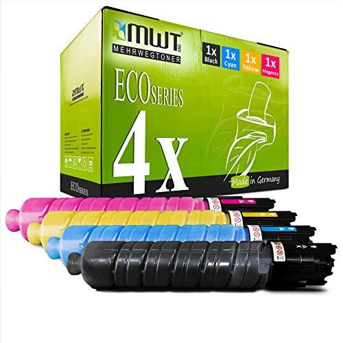 4X MWT Druckerpatronen für Ricoh SP C 440 441 DN ersetzt 821074-821077 TYPESPC430E Set