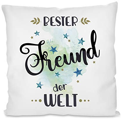 Kissen mit Motiv Modell: Bester Freund der Welt