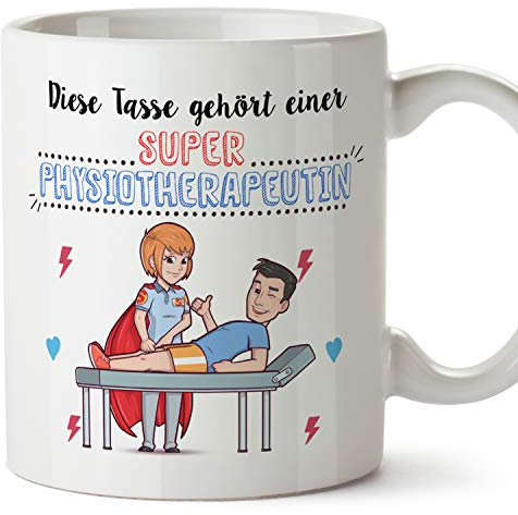 Mugffins Tasse/Becher Physiotherapeutin (Superhelden) - Lustige und Originelle Physiotherapie Geschenke