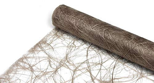 Sizoweb Tischläufer Tischband Dekoration Dekor Breite 30 cm Rollenlänge und Farbe wählbar Sand Natur 5 Meter