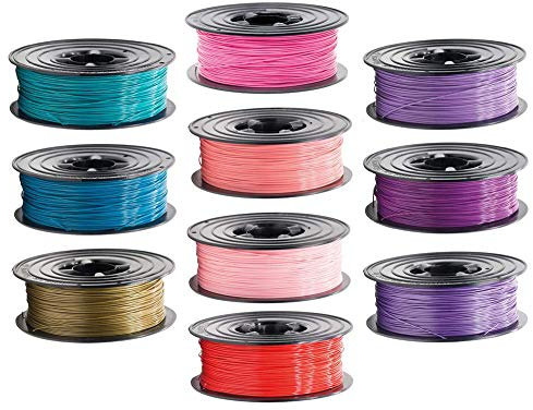 10x PLA Filament 1kg Rolle 1,75mm 10 Farben Girl-Colors für 3D Drucker 3D Printer oder Stift 10er Set (10Kg)