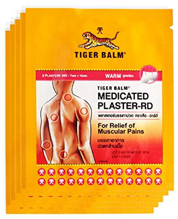 HELLOYOUNG 2 Pflaster Tigerbalsam Kräuterpflaster medizinische Pflaster Muskel-Rücken-Gelenkpflaster Gesundheitssalben (Warm)