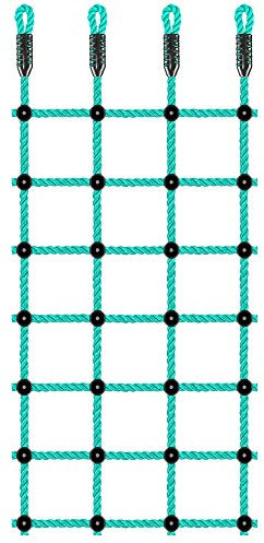 BeneLabel Climbing Cargo Net, Climbing Frame Net Kids Webbing Net Rope Ladder for Outdoor Playset, Kids Swing, Playground, Treehouse Obstacle Course Training Accessories, 196 x 76cm