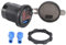 Cargador USB para automóvil 3 en 1, Enchufe de Cargador USB de 12-24 V 3.0 con voltímetro Digital, amperímetro, monitoreo de Carga rápida para teléfono(Rojo)