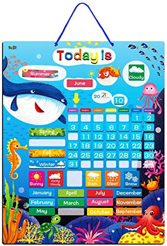 Magnetischer Lernkalender; tragbares pädagogisches Lehr- und Lermittel; für das Vorschul- oder Kleinkindalter