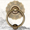 MMQGQ Antiker Bronze-türklopfer, Retro-Blumen-förmiger Messing-türringgriff Für Haustür/Veranda/Landschaftliches Tor, Wohnkultur-zubehör, 7,5 cm Durchmesser(Color:Bronze-)