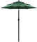 vidaXL Parasol de Jardin à 3 niveaux avec Mât en Aluminium, Pare-soleil de Patio, Abri de Soleil, Parasol de Plage Terrasse, Vert 2 m
