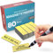 MrMag® 80 Magnetstreifen zum beschriften - gelb - Whiteboard Magnete 60x20mm - Magnet-Etiketten beschreibbar - beschreibbare Magnetschilder