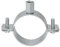 tecuro Schraub-Rohrschelle Ø 81-83 mm, M8/M10 Anschlussgewinde, verzinkt - SRS8183