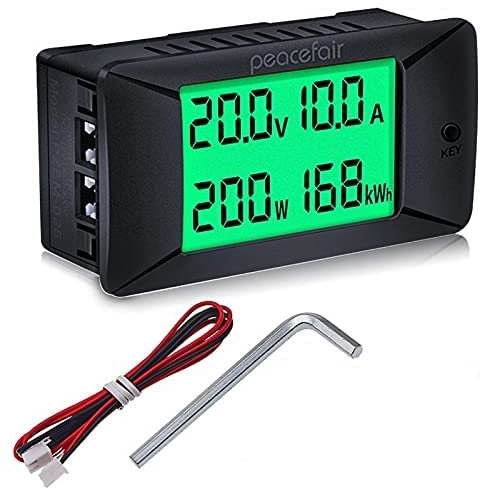 Misuratore di potenza elettrica PZEM-025,0-300V,0-50A,shunt integrato,ampiamente utilizzato nelle batterie per camper/auto da 12V/24V/48V,schermi LCD,contatori solari digitali di corrente e tensione