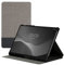 kwmobile Carcasa Compatible con Huawei MatePad Pro 12.6 (2021) - Funda de Tela para Tablet con Soporte en Gris/Negro