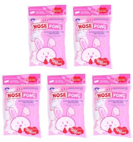 5 Packungen Nasenblutenstopper für Kinder, weiche Zahnwatterollen, Nasenstöpsel, Nasenblutenstopfen, blutstillendes Wattestäbchen für Mund und Nase, stoppt Blutungen schnell