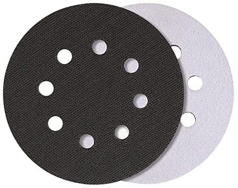 Soft Density Interface Pad, 2PCS 125mm 8 Hole Soft Density Interface Pad For Hook & Loop Random Orbital Sander Backing Pads Compatible