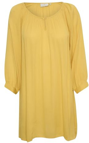 KAFFE Tunika Amber Damen Tunika Amber 3/4 Arm Casual Shirt Rundhals 38, Ochre