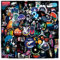100Pcs NASA Weltraum Aufkleber, Science Fiction Universum Astronaut Aufkleber Packs für Kinder & Jugendliche, Rakete Raumkapsel Vinyl wasserdichte Aufkleber für Laptops, Gitarren, Skateboards