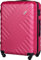 Xonic Design Reisekoffer - ABS Hartschalen Koffer mit 360° Leichtlauf-Rollen - hochwertiger Trolley mit Zahlenschloss in M-L-XL oder Set (Neon Light Pink, XL)