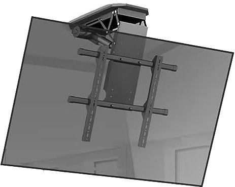 YUZDNM Motorised TV Bracket, Adjustable Ceiling TV Mount Bracket - TV Wall Mount Motorized Ceiling TV Mount, With Remote Control and Switch Control, Angle Adjustment From 0 To 85°