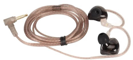 Monitor Headphones Detachable Cable Distortion Free Noise Canceling Ergonomic Design 1BA 1DD Wired Monitor Earbuds for Studio for Tablet (Carbon Fiber Standard)