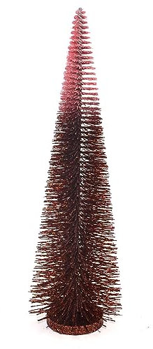Magie di Natale Weihnachtsbaum mit Glitzer, für den Tisch, 45 cm (Bordeaux)