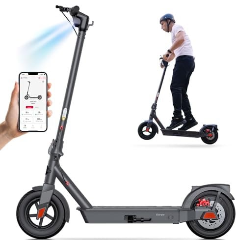 SISIGAD Elektroroller Erwachsene Lange Reichweite 20Meilen Spitzenleistung 500W 10 Zoll Reifen 20km/h & Last bis zu 100kg Faltbarer E-Roller mit Dual Brake System (Nein ABE)
