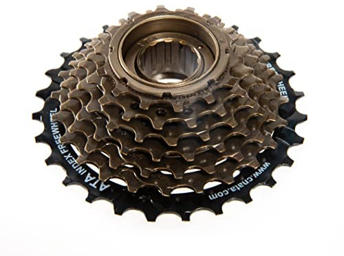 BALINGE ATA 7-Gang-Freilauf, 14–28T zum Anschrauben, mehrere Freilaufgewinde, Ersatzteil, Schwarz und Braun