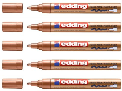 Glanzlack-Marker 2-4 mm edding 750 Lackstift Permanentmarker Kupfer