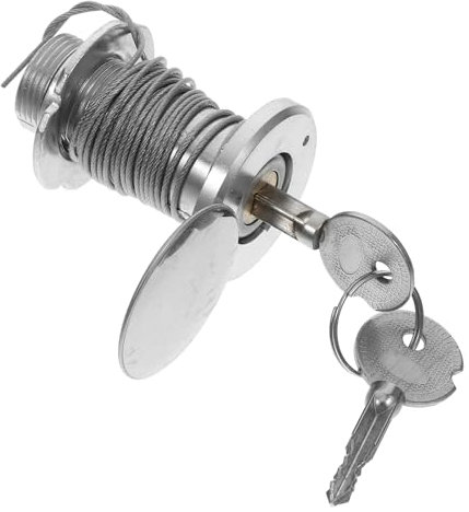 jojofuny 1 Set serratura della porta a ribalta kit porta garage chiave di sblocco di emergenza abito serrature delle porte universale per garage accessori per porte da garage cavo