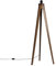 Qazqa - Rustic Tripod Floor Lamp Walnut Wood - Tripod Classic- - Country - Suitable for LED E27 | 1 Light - Wood Floor lamp - Suitable for Bedroom I
