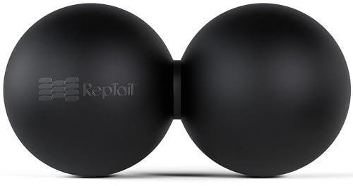 RepTail Premium Peanut Ball - Fast & Easy Whole Body Recovery, Small Trigger Point Dual Design Balls, Made of Luxury Silicon for Back, Shoulder, HIPS & Legs for Fatigue, Stress & Headache Relief
