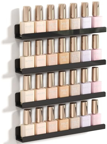 Lifewit Hängeregale für Schallplatten, 4 Pack 30,5CM Vinyl Halter Schwarz Wandregal Wandhalterung Raumdeko für Buch/Foto/Bild/Makeup im Schlafzimmer, Wohnzimmer, Bad, Kommode, kinderzimmer