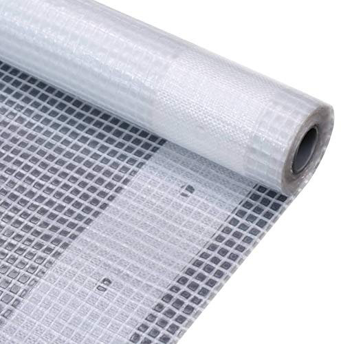 LAPOOH Lona Impermeable, Toldo Impermeable Exterior, Toldo Camping, Lonas para Piscinas, Lonas para Toldos, Lona Protectora, 260 g/m2 2x20 m Blanca