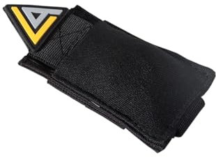 Legion Arms Teamschleifen/Marker, Armbinden, für Airsoft und Paintball, Oberarm, Doppelklett, rot, blau (Hitmarker schwarz)