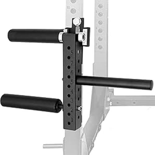 lwjunmm Bein-Power-Cage-Rack-Aufsätze – Beinpresse-Aufsatz, Schaumhaken-Verlängerungs- Und Curl-Maschine Für Das Körpergewichtstraining Im Heimstudio,26mm,18mm-Hand-tightenednuts