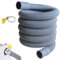 Dehumidifier Drain Hose - Flexible Drainage Hose, Dehumidifier Drain Connector | Flexible Hose with Rubber Adapter Clamp, Hose Replacement for Most Dehumidifiers, Air Conditioners, Garden Faucets