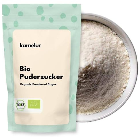 Kamelur BIO Puderzucker (250g) – BIO Staubzucker aus Rohrohrzucker