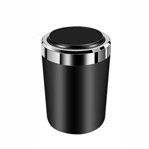 YJTYC Aschenbecher Auto für Nissan Note, Auto Aschenbecher Metallliner Reiseaschenbecher Geruchsdicht Zubehör windsicher mit Deckel,Black
