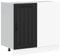 vidaXL Lucca Black Sink Base Cabinet - Modern Engineered Wood Kitchen Storage 86x46x81.5 cm