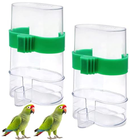 2 Stücke Vögel Automatischer Wasserspender Futterspender,VogelWasserspender für Vogelfutter Futterspender Vögel Automatischer Futternapf, Vogel Wasserspender für Bird Parrot Pigeon Vogel Wasserspender