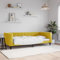Xichuzi Tagesbett Gelb 90x200 cm Samt, Schlafsofa, Daybed, Bettsofa, Sofa Bed, Sofabett, Schlafcouch, Jugendbett, Bettgestell, Bettcouch - 354013