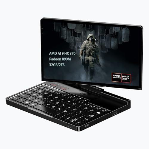 GPD Pocket 4 Mini laptop 8.8 Touch Screen Alluminio Shell UMPC Win 11 Home OS AMD Ryzen AI 9 HX 370 32GB/2TB (ambra nero)