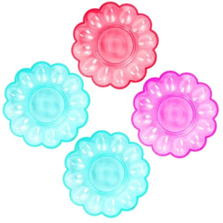 HOMSFOU 4stücke Teiliges Eieraufbewahrungs Robustem Kunststoff Platzsparende Eierhalter Mit Stabilem Design Leicht Zu Reinigen Anti-bruch Geeignete Aufbewahrungsbox Für Kühlschrank Und Küc