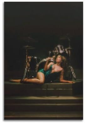 AUEYQWHE Miley Cyrus 1 Poster, Wandkunst, ästhetisches Cover-Poster, Designgemälde für Wohnzimmer, Schlafzimmer, 30 x 45 cm, ungerahmter Stil