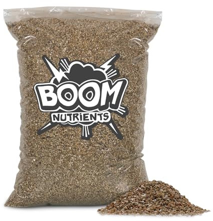 Vermiculita Boom Nutrients – 6 L, Retención de Agua & Minerales para Sustratos Vegetales