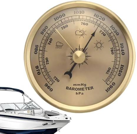 Generisch Barometro all'aperto - Indicatore Automatico di Pressione | Barometro all'aperto Donne Uomini Escursionismo Huntingsee surbootcamping
