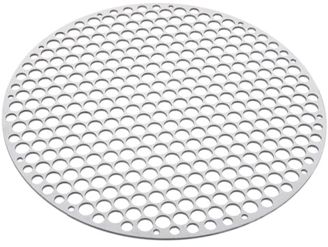 VALICLUD Edelstahl Grillnetz Rund 18cm Verschleißfestes Grillrost Für Fleisch Gemüse Fisch Bbq Camping Haushaltsgrill Zubehör