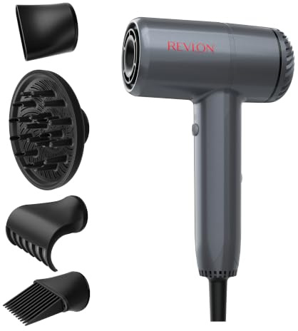 Revlon One‑Step Secador PowerMove con Tecnología de nueva generación | Motor sin escobillas avanzado de 1600W con flujo de aire de alta velocidad, ultra silencioso, diseño compacto y ligero